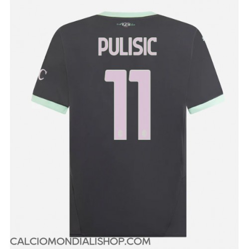 Maglie da calcio AC Milan Christian Pulisic #11 Terza Maglia 2024-25 Manica Corta